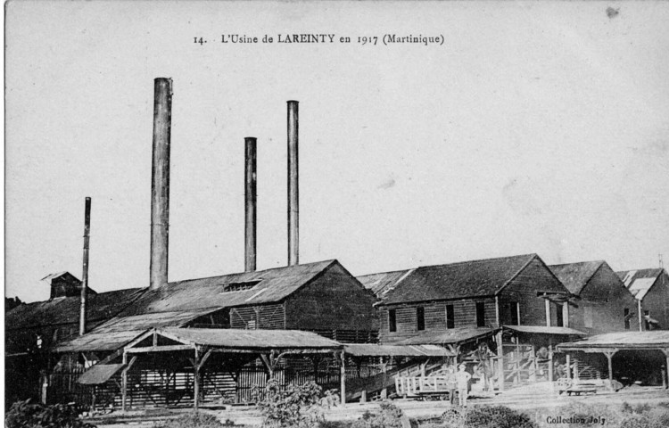 Martinique. L'usine de Lareinty en 1917