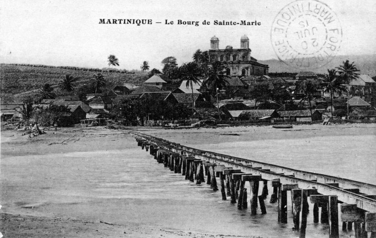 Martinique. Le bourg de Sainte-Marie