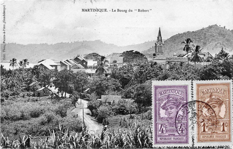 Martinique. Le bourg du Robert