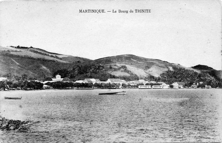 Martinique. Le bourg de Trinité