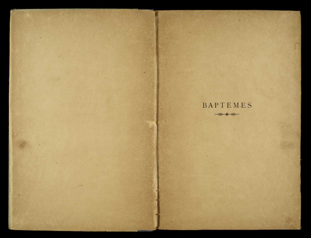 Baptêmes, mariages, sépultures