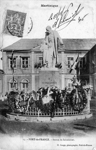 Martinique. Fort-de-France. Statue de Schoelcher