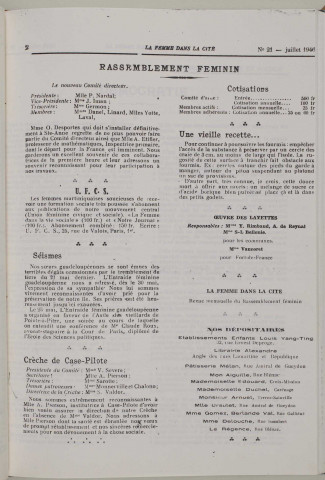 La Femme dans la cité (n° 21)