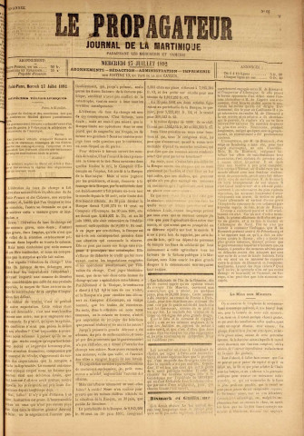 Le Propagateur (1892, n° 60)