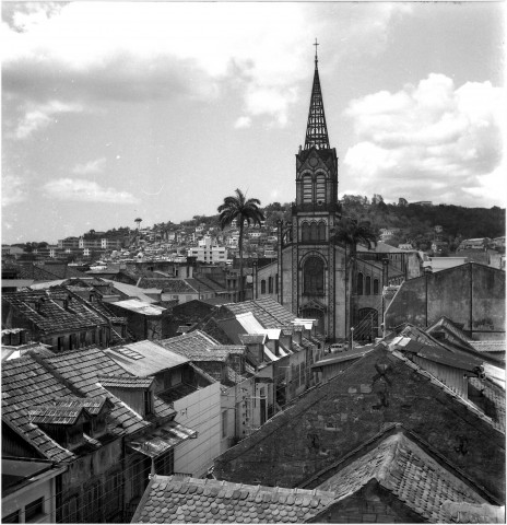 Fort-de-France, centre-ville. édifices inscrits ou classés "Monument historique" : Cathédrale Saint-Louis (vue extérieure)