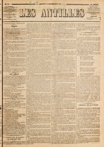 Les Antilles (1884, n° 77)