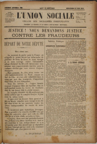 L'Union sociale (n° 788)
