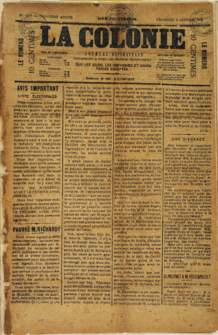 La Colonie (n° 411)