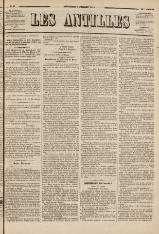 Les Antilles (1874, n° 52)