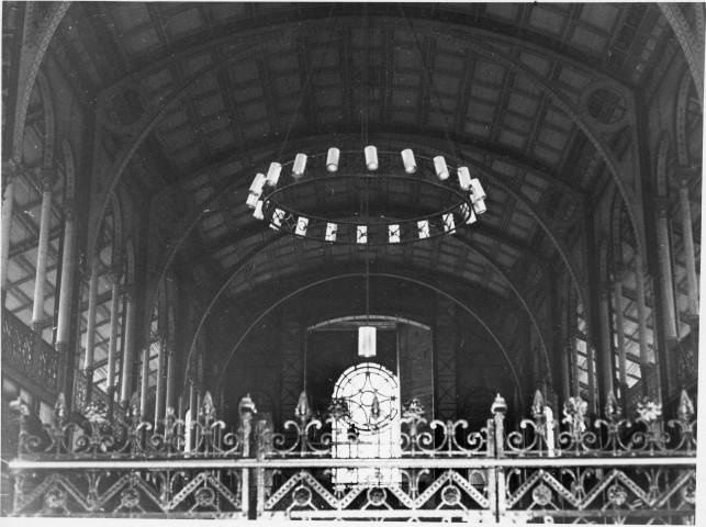 Fort-de-France. Intérieur de la cathédrale : plafond