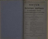 Revue de botanique appliquée et d'agriculture coloniale (n° 34)
