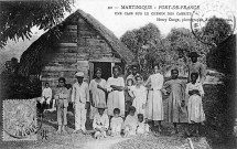 Martinique. Fort-de-France. Une case sur le chemin des cabrits