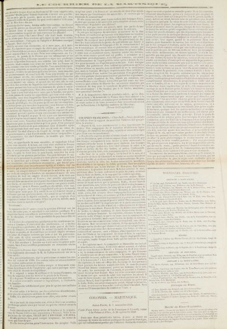 Le Courrier de la Martinique (1840, n° 91)