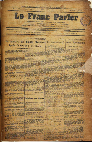 Le Franc parler (n° 32)