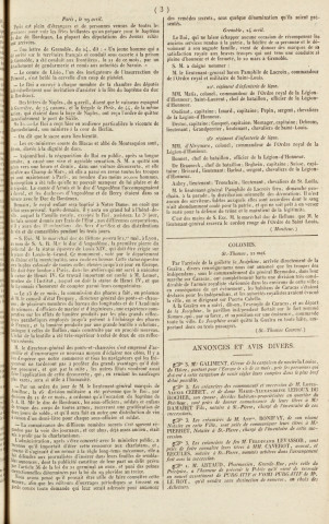 Gazette de la Martinique (1821, n° 47)