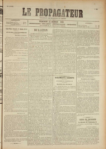 Le Propagateur (1888, n° 82)