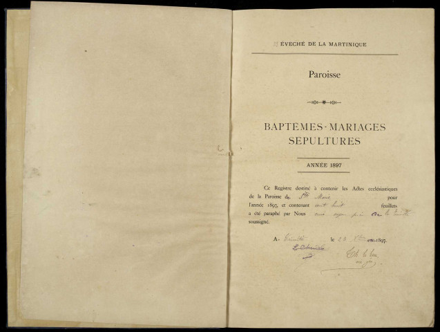 Baptêmes, mariages, sépultures