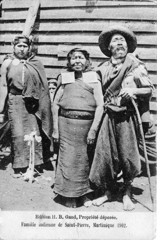 Famille indienne de Saint-Pierre Martinique
