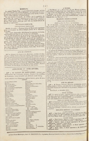 Gazette de la Martinique (1823, n° 99)