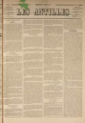 Les Antilles (1871, n° 19)