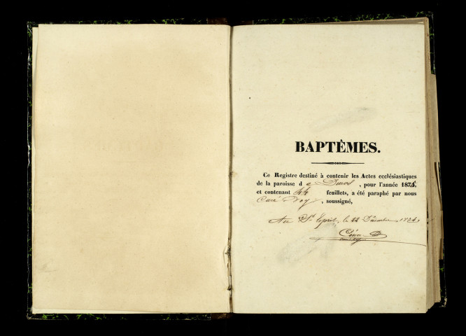 Baptêmes, mariages, sépultures