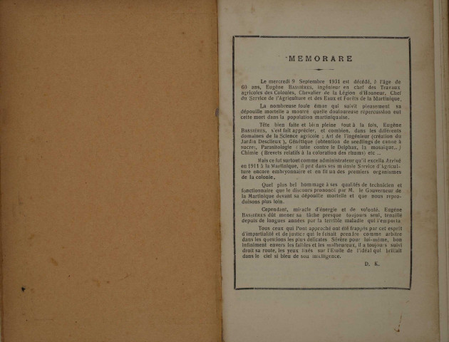 Bulletin agricole de la Martinique (juillet 1931)