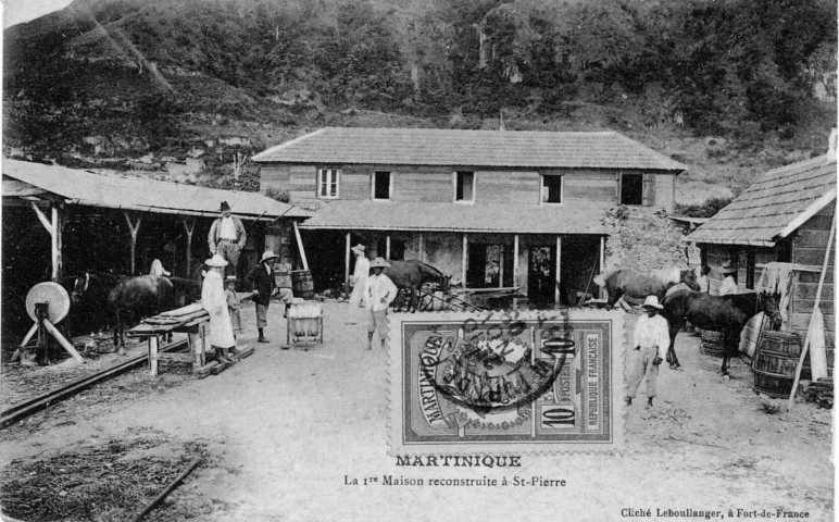 Martinique. La première maison reconstruite à Saint-Pierre