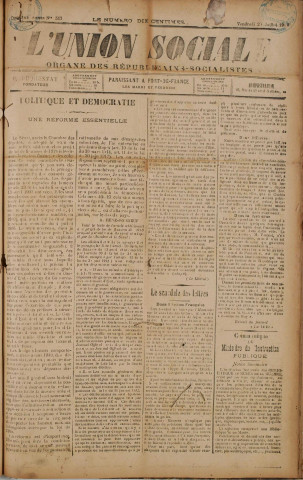 L'Union sociale (n° 542)