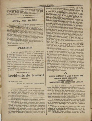 Bulletin syndical (n° 5)