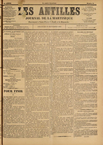 Les Antilles (1896, n° 74)