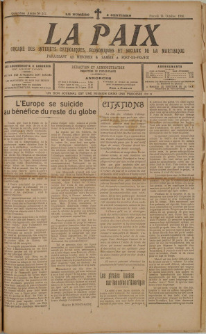 La Paix (n° 347)