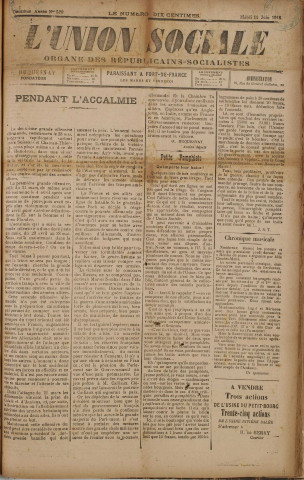 L'Union sociale (n° 529)