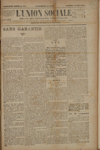 L'Union sociale (n° 675)