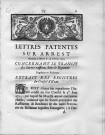 Transit des sucres raffinés dans le royaume : lettres patentes sur arrest données à Marly le 14 février 1730