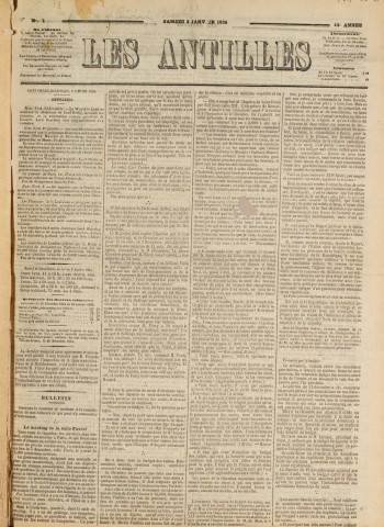 Les Antilles (1885, n° 1)