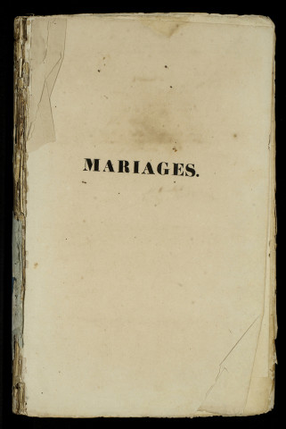 Mariages, sépultures