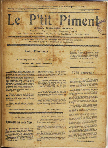 Le P'tit piment (n° 6)