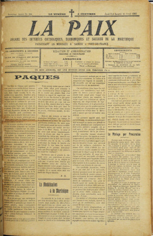 La Paix (n° 200)