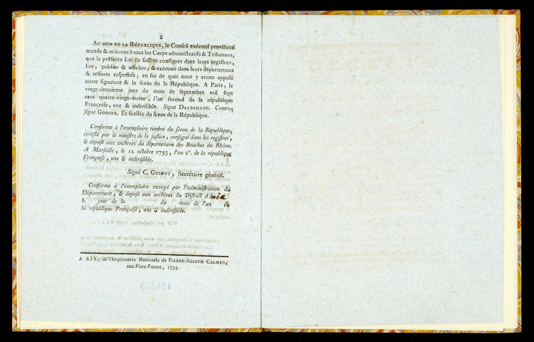 Décret de la Convention nationale, du 15 septembre 1793, l'an second de la République française, une & indivisible, qui admet dans son sein trois députés pour la Martinique, & quatre pour la Guadeloupe