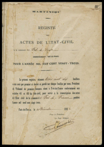 Naissances, reconnaissances, décès