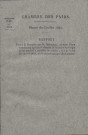 Chambre des pairs. Séance du 3 juillet 1844. Rapport fait à la Chambre par M. Mérilhou, au nom d'une commission spéciale chargée