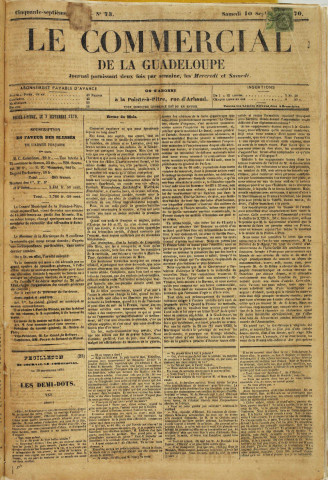 Le Commercial (1870, n° 73)