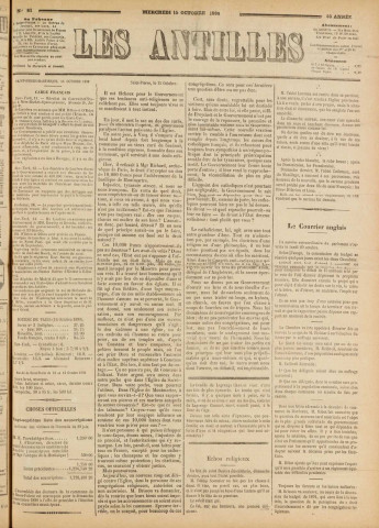 Les Antilles (1890, n° 81)