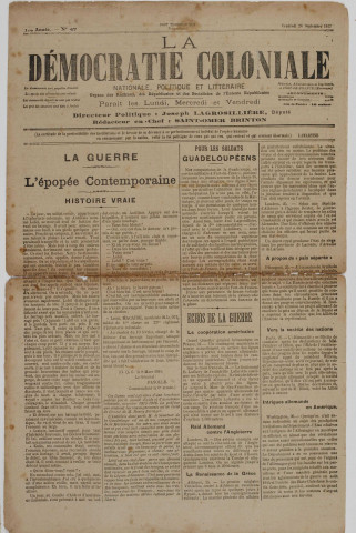 La Démocratie coloniale (n° 47)