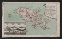 Plan Der Insul Martinique. Prospect des Fort Royal. Plan de l'île de la Martinique. Vue du Fort Royal