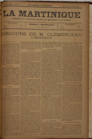 La Martinique (année III, n° 91)