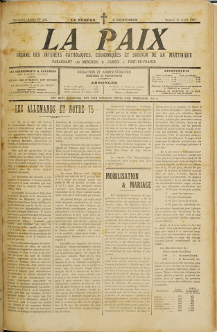 La Paix (n° 202)