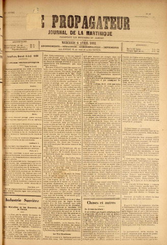 Le Propagateur (1892, n° 28)
