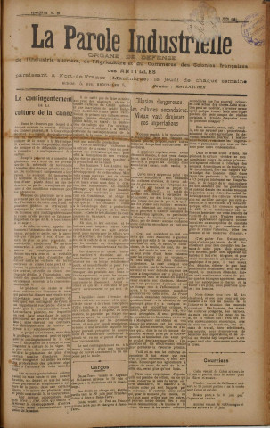 La Parole industrielle (n° 32)