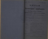 Revue de botanique appliquée et d'agriculture coloniale (n° 39)